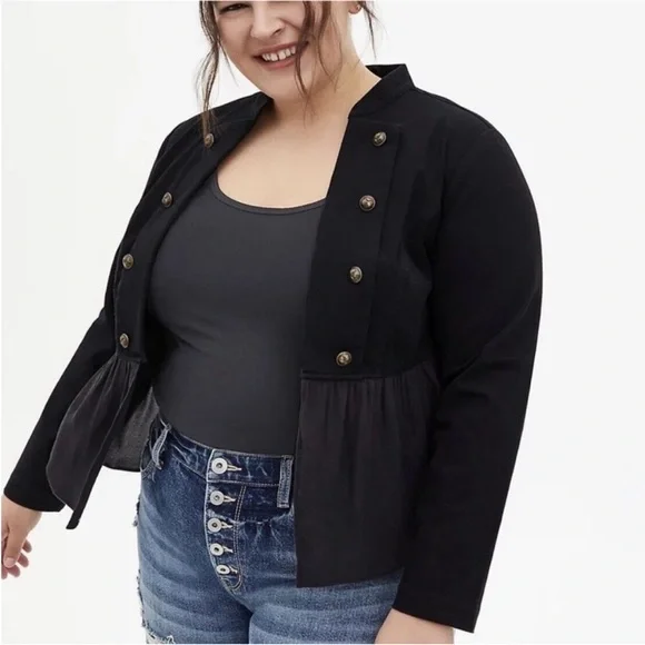 Torrid peplum military jacket - Picture 1 of 1